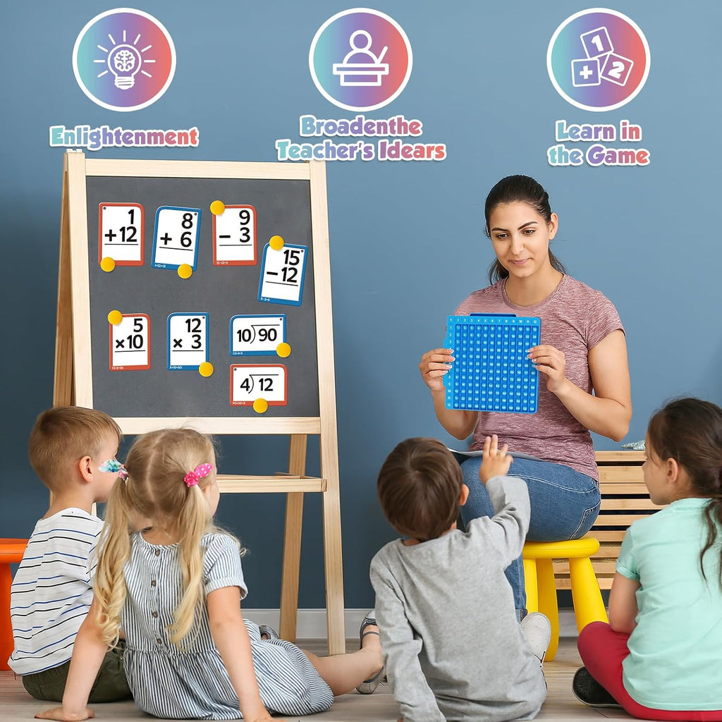 Math Fidget Spinner & Flash Card Learning Set