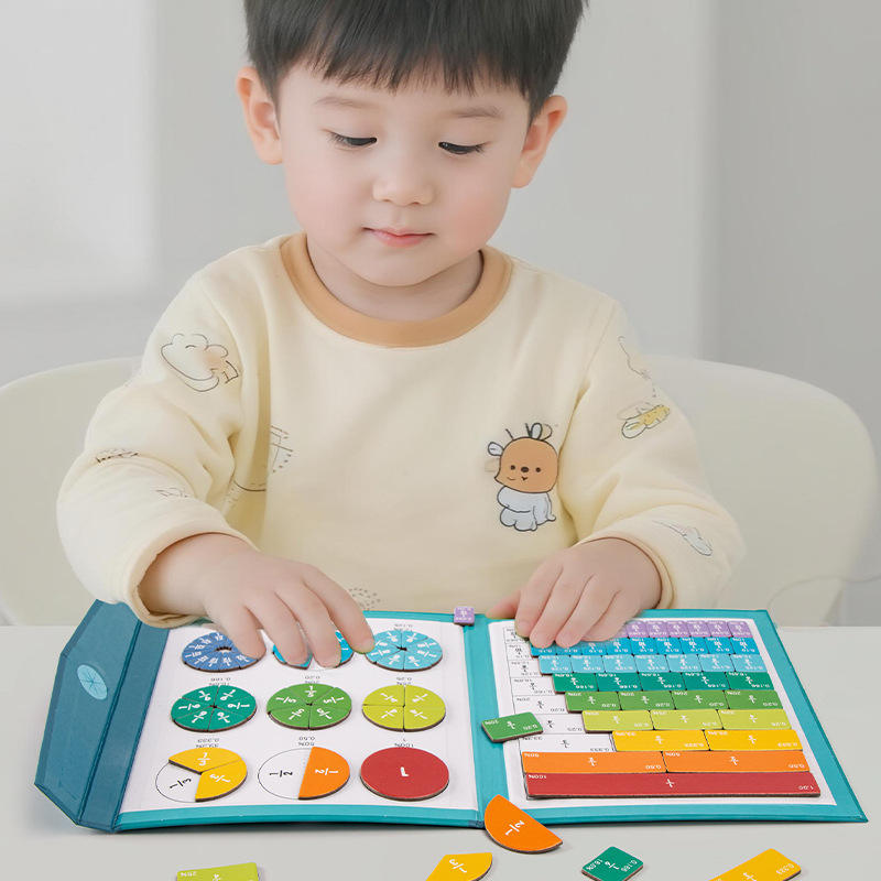 Wooden Fraction Game Learning Pie