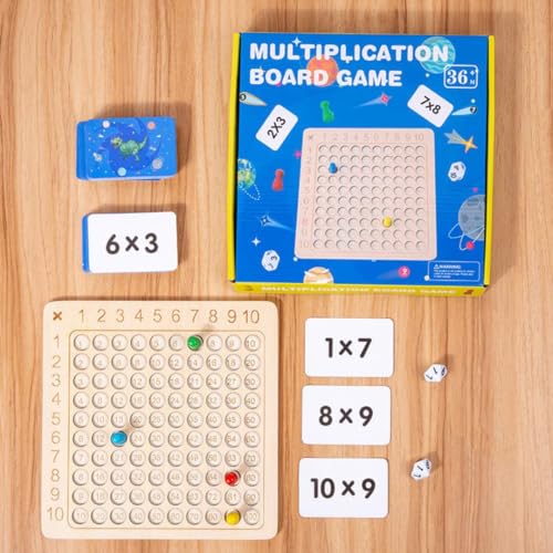Montessori Wooden Multiplication Board Game