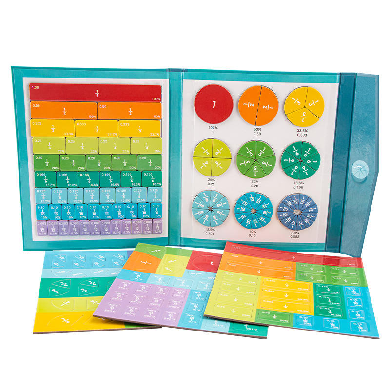 Wooden Fraction Game Learning Pie