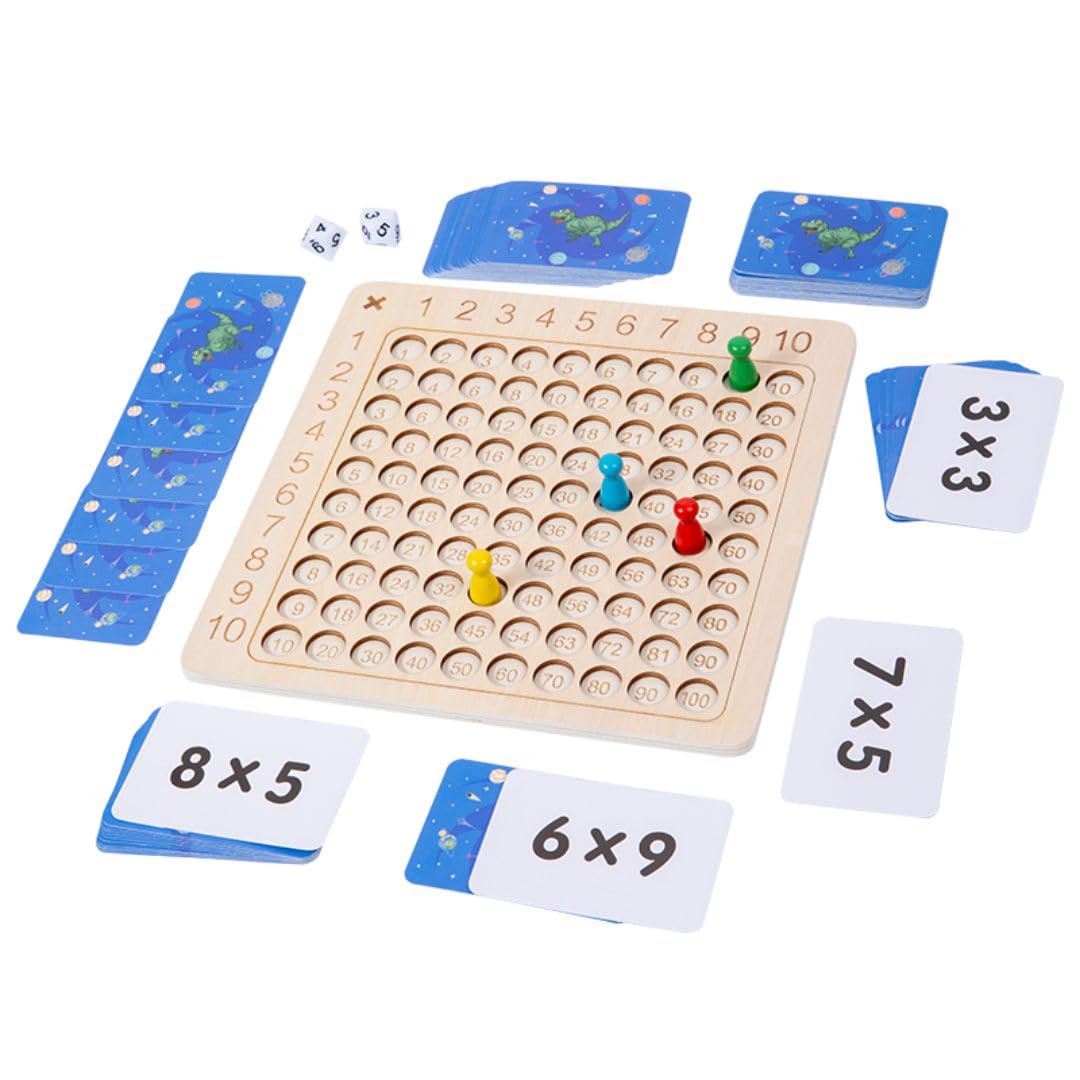 Montessori Wooden Multiplication Board Game