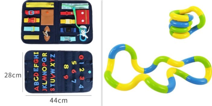 Montessori Felt Sensory Travel Busy Board