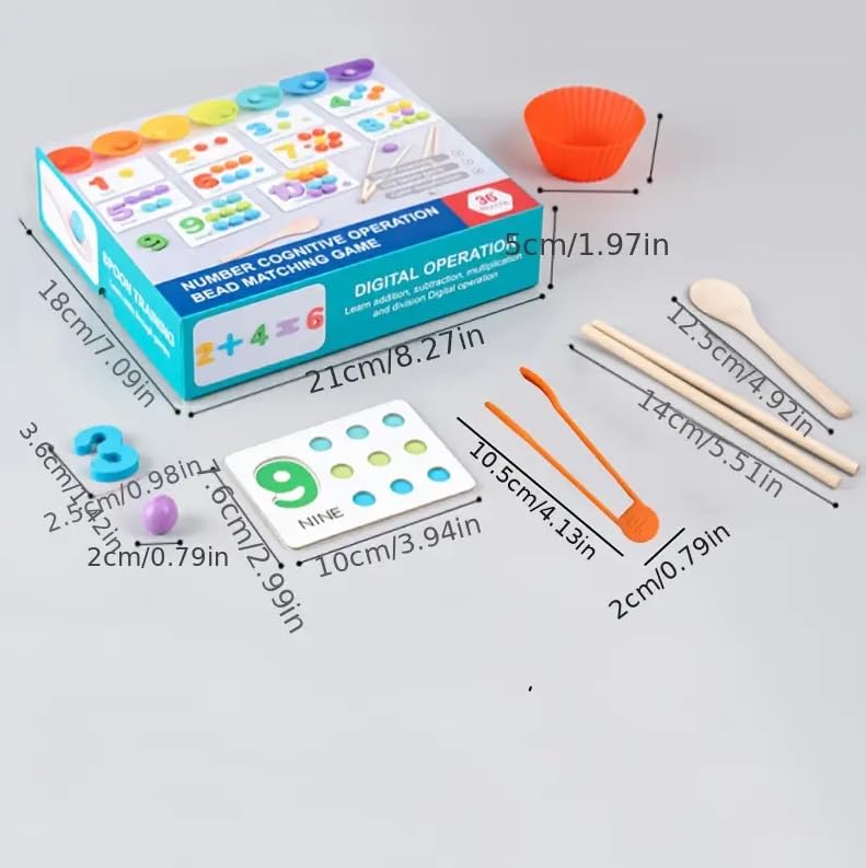 Montessori Wooden Math Enlightenment Set (36 pcs)